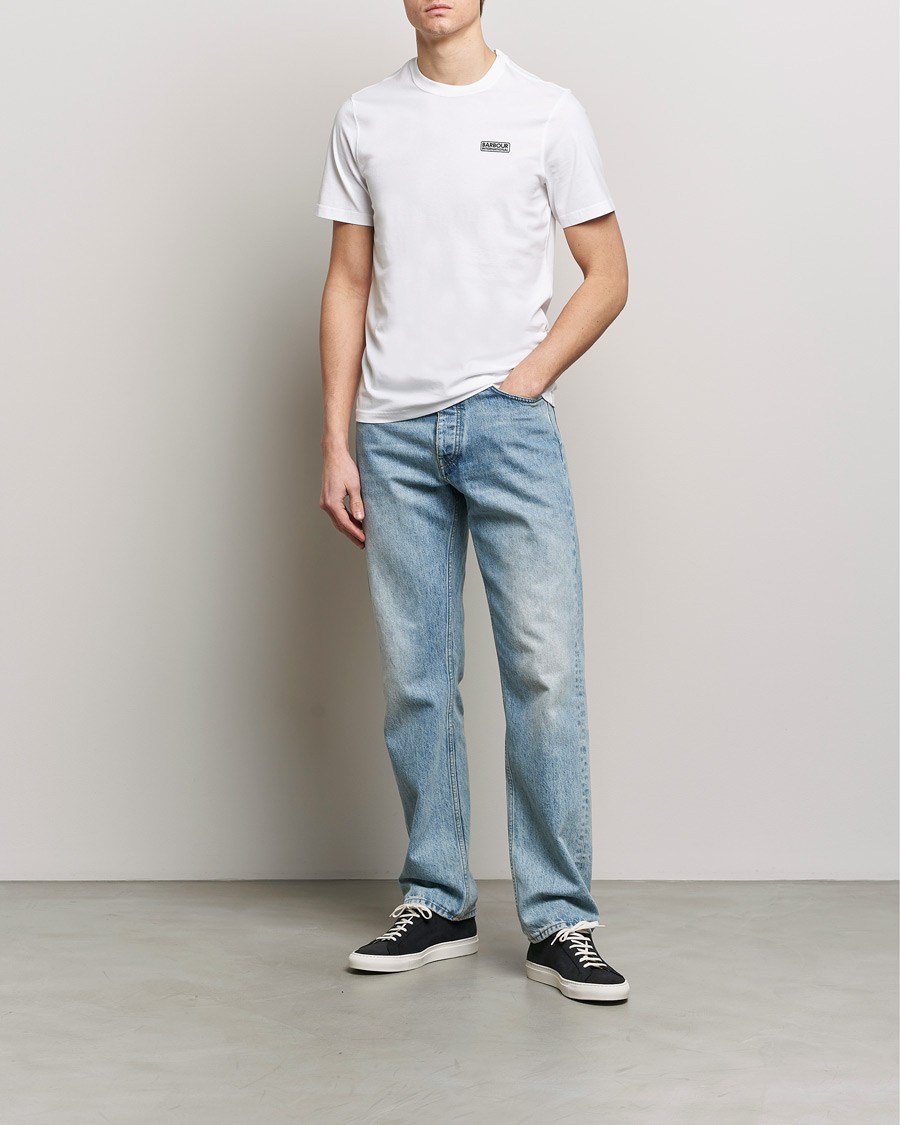 Herr | T-Shirts | Barbour International | Small Logo T-Shirt White/Black