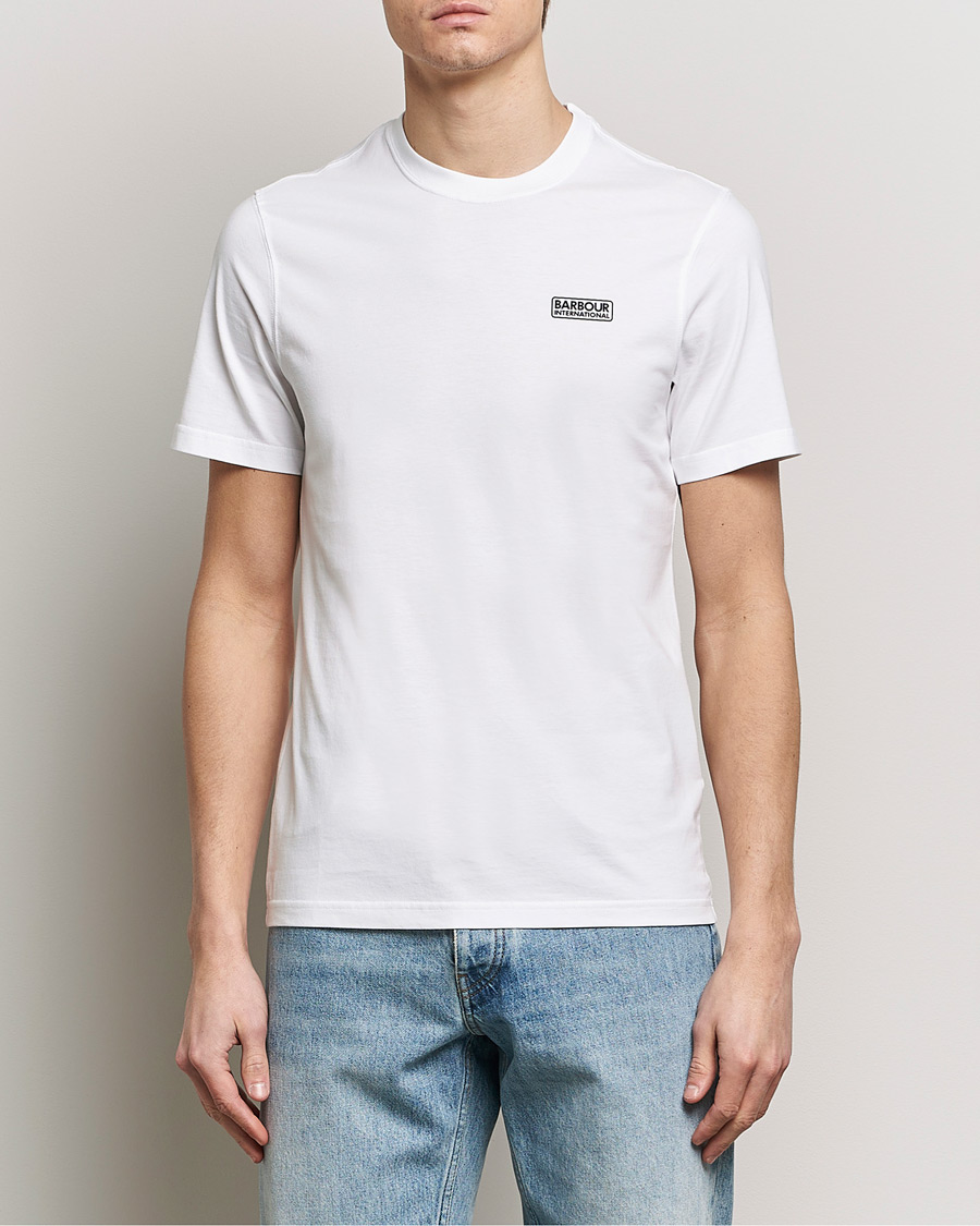 Herr | Barbour International | Barbour International | Small Logo T-Shirt White/Black