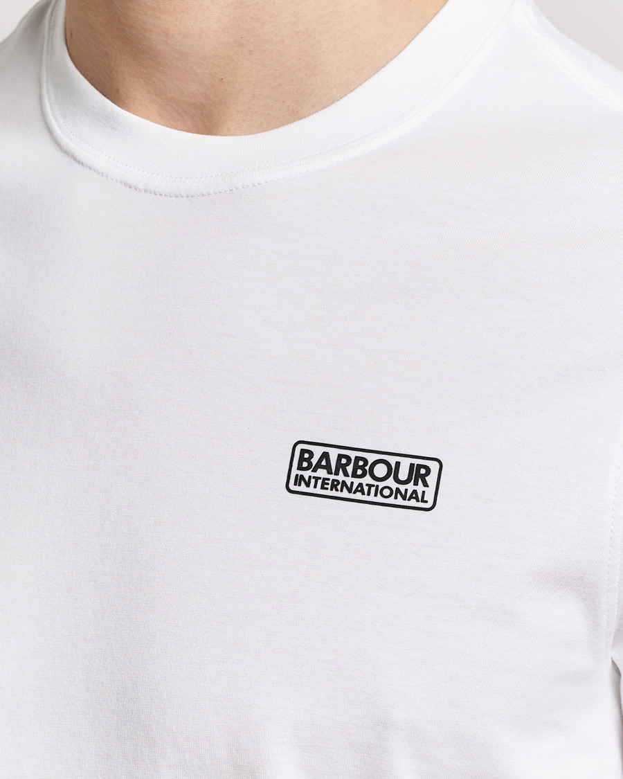 Herr | T-Shirts | Barbour International | Small Logo T-Shirt White/Black