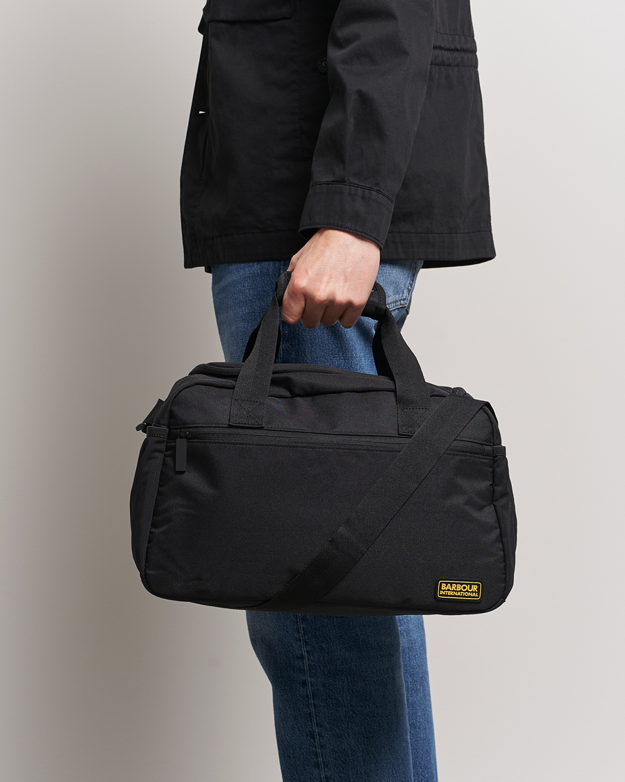 Herr | Best of British | Barbour International | Knockhill Flight Bag Black