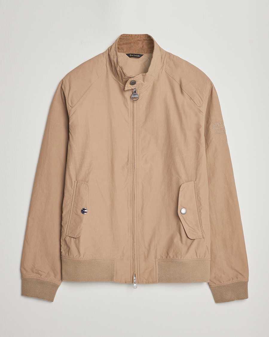 Herr | Jackor | Barbour International | Rectifier Harrington Steve McQueen Jacket Military Brown