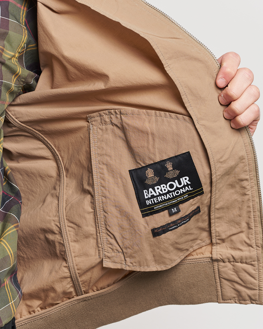 Herr | Jackor | Barbour International | Rectifier Harrington Steve McQueen Jacket Military Brown