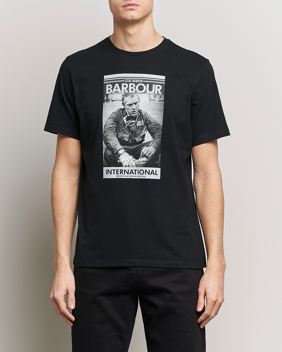 Herr | T-Shirts | Barbour International | Mount Steve McQueen T-Shirt Black