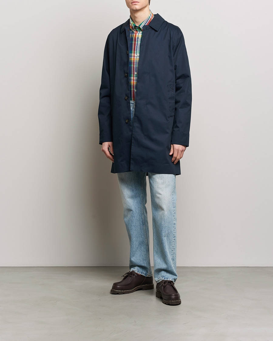 Herr | Jackor | Barbour Lifestyle | Rokig Waterproof Car Coat Navy