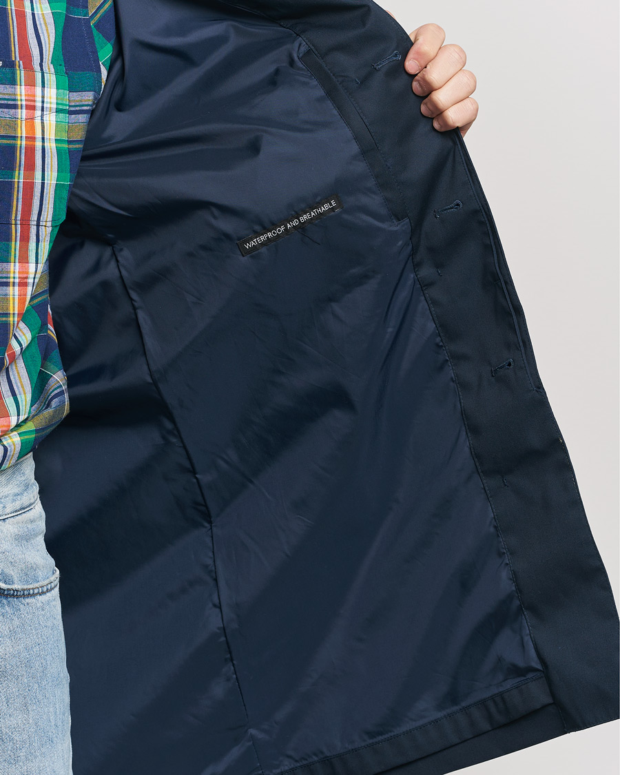 Herr | Jackor | Barbour Lifestyle | Rokig Waterproof Car Coat Navy