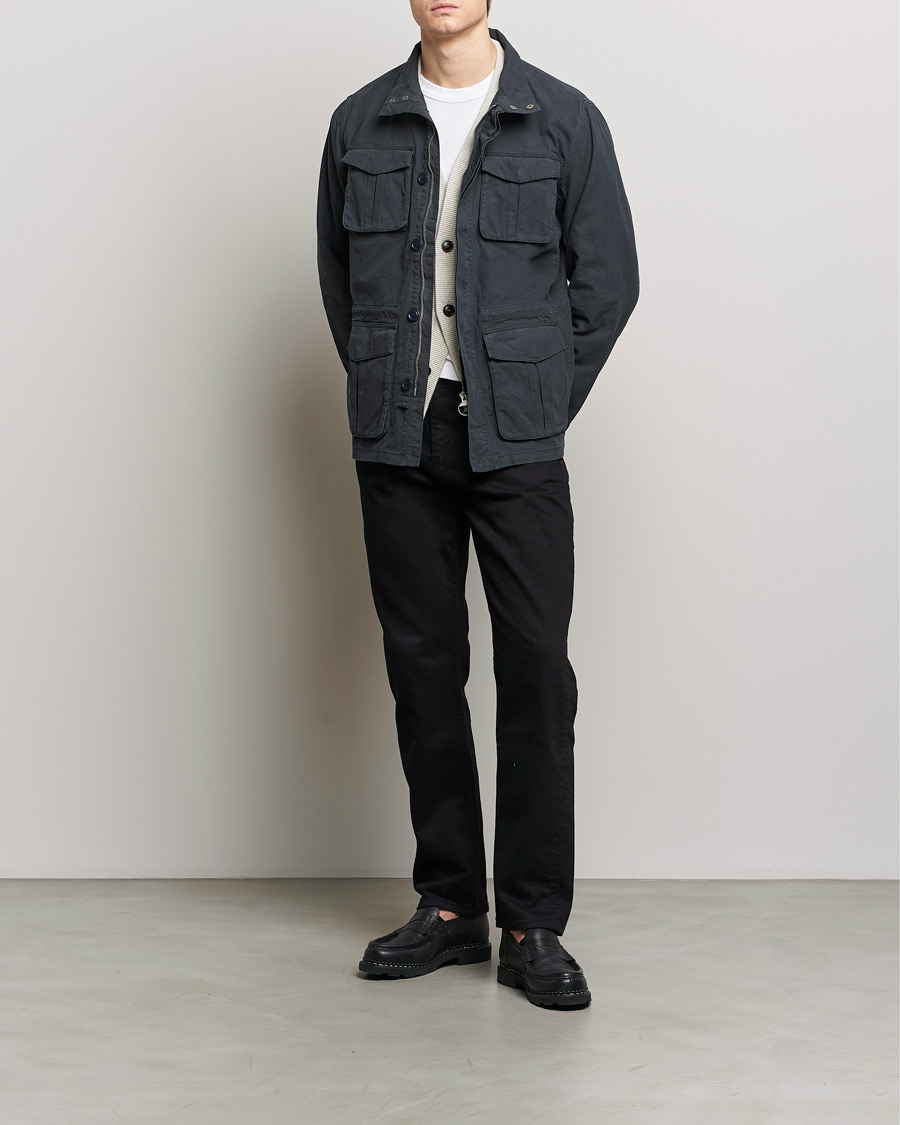 Herr | Jackor | Barbour Lifestyle | Belsfield Cotton Field Jacket Midnight