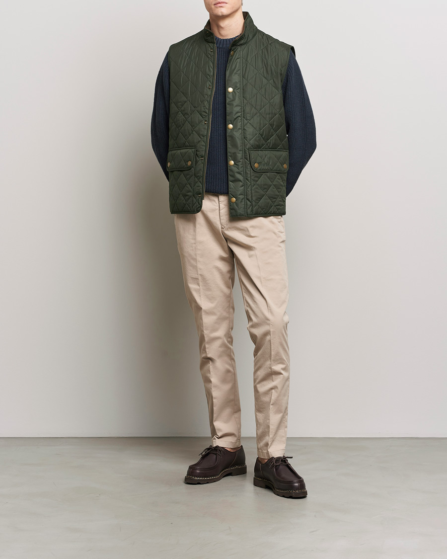 Herr | Västar | Barbour Lifestyle | New Lowerdale Quilted Gilet Sage Green