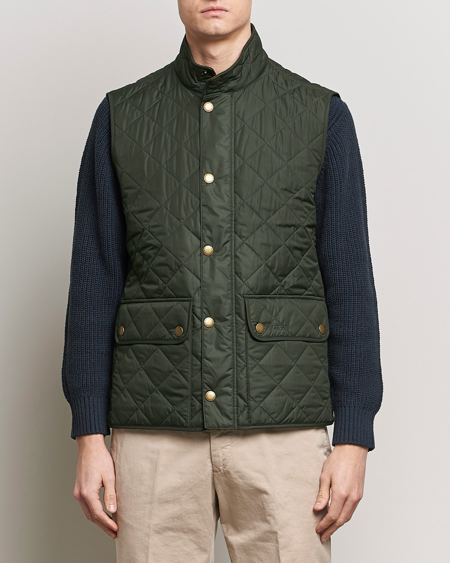 Herr | Höstjackor | Barbour Lifestyle | New Lowerdale Quilted Gilet Sage Green