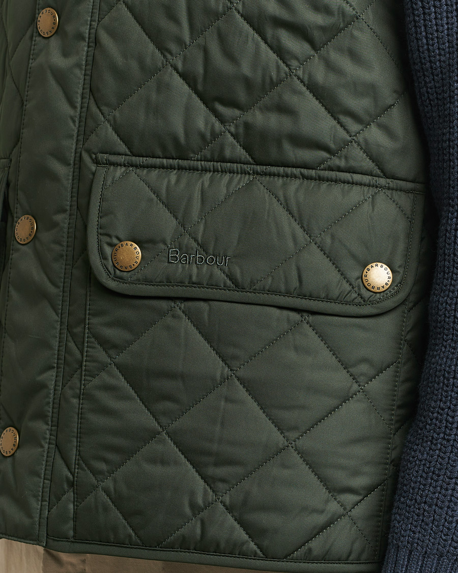 Herr | Västar | Barbour Lifestyle | New Lowerdale Quilted Gilet Sage Green