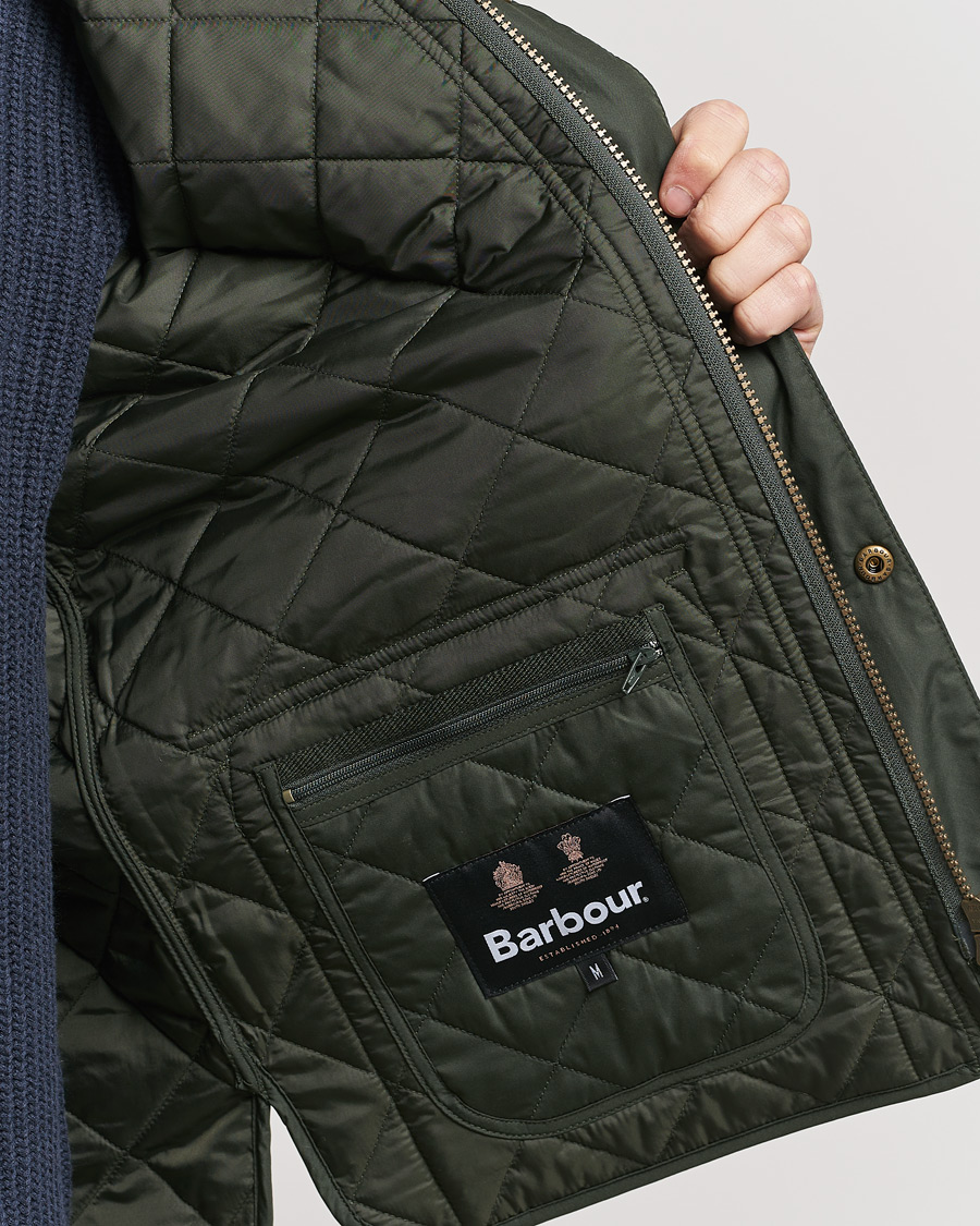 Herr | Västar | Barbour Lifestyle | New Lowerdale Quilted Gilet Sage Green