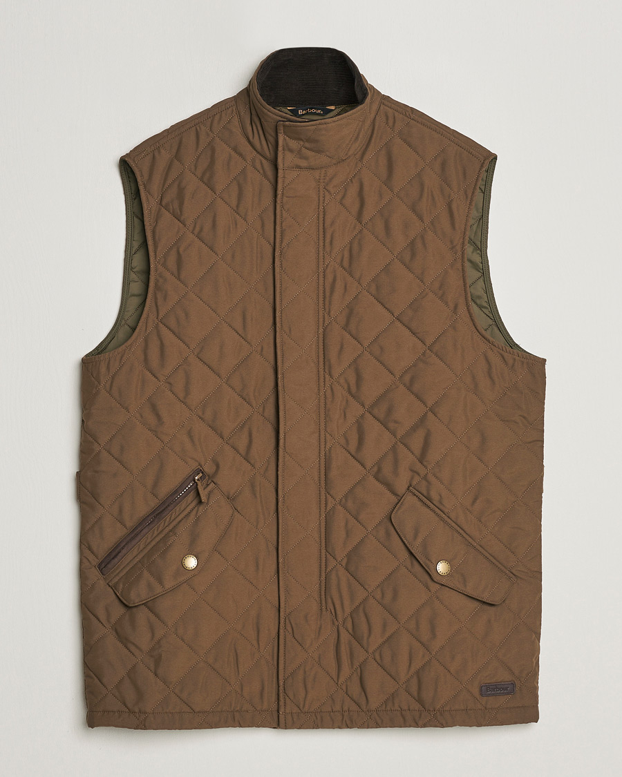 Herr | Jackor | Barbour Lifestyle | Shoveler Peached Quilted Gilet Dark Sand