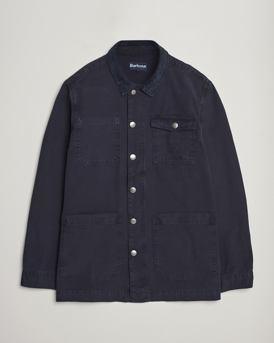 Herr | Skjortor | Barbour Lifestyle | Grindle Cotton Overshirt Navy