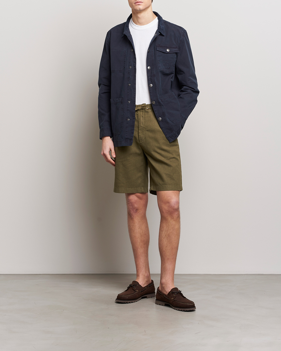 Herr | Skjortor | Barbour Lifestyle | Grindle Cotton Overshirt Navy