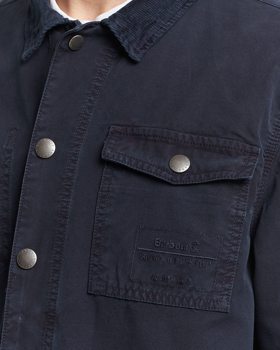 Herr | Skjortor | Barbour Lifestyle | Grindle Cotton Overshirt Navy