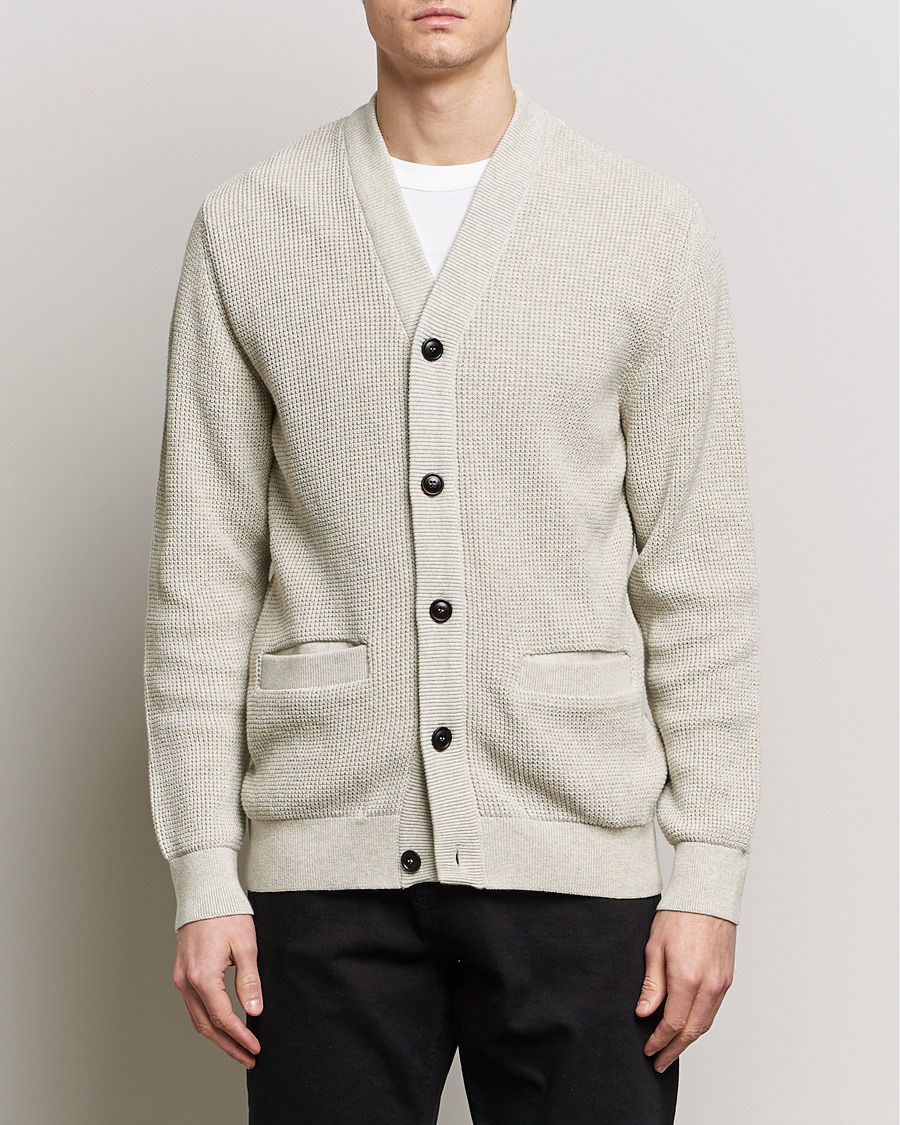 Herr |  | Barbour Lifestyle | Howick Knitted Cotton Cardigan Whisper White