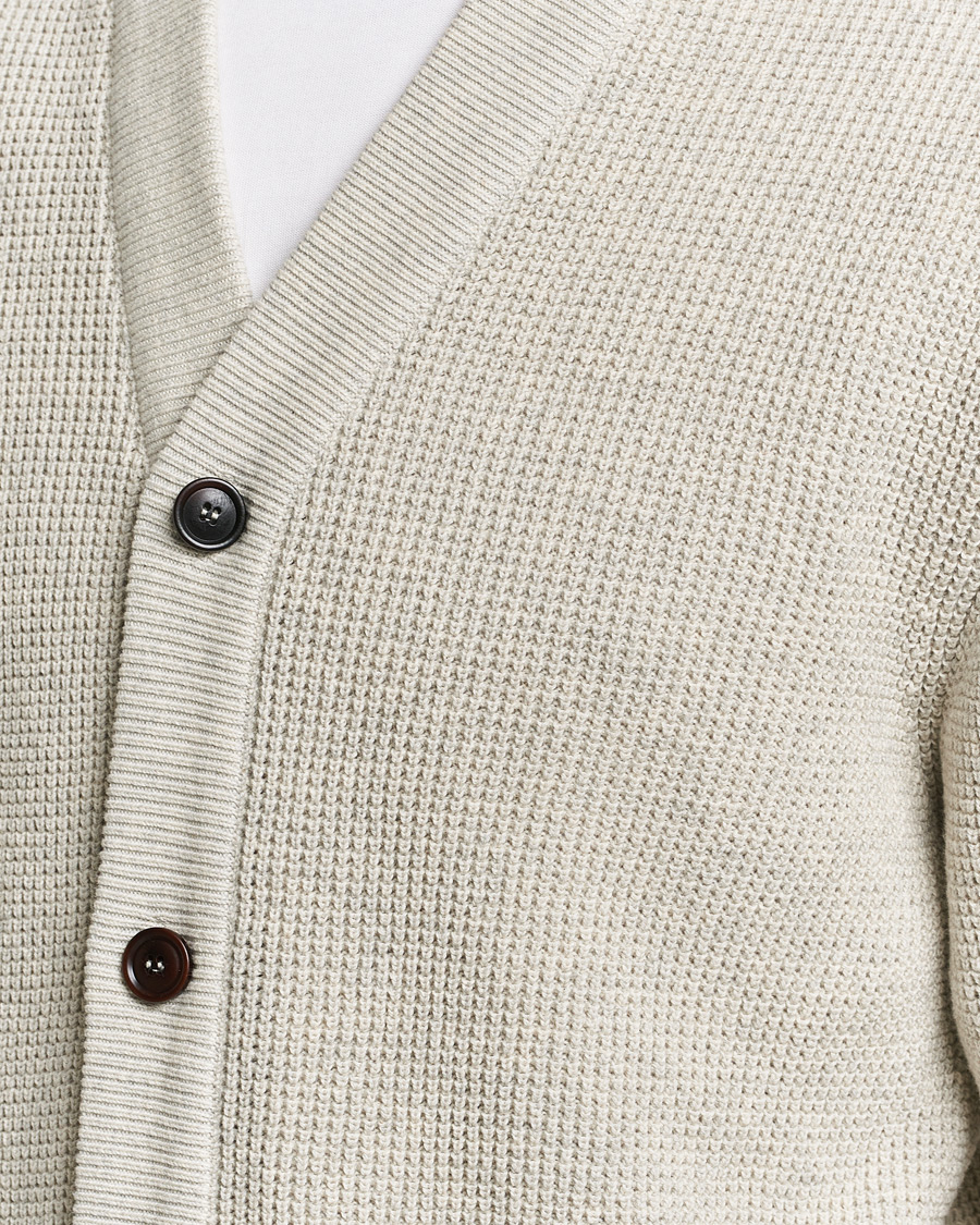 Herr | Tröjor | Barbour Lifestyle | Howick Knitted Cotton Cardigan Whisper White