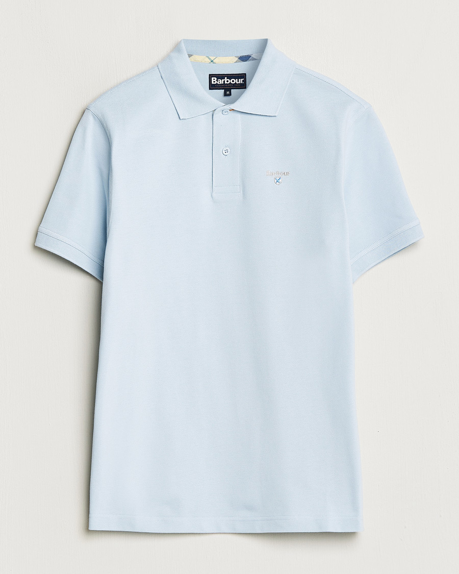 Herr | Pikéer | Barbour Lifestyle | Tartan Pique Polo Niagra Mist