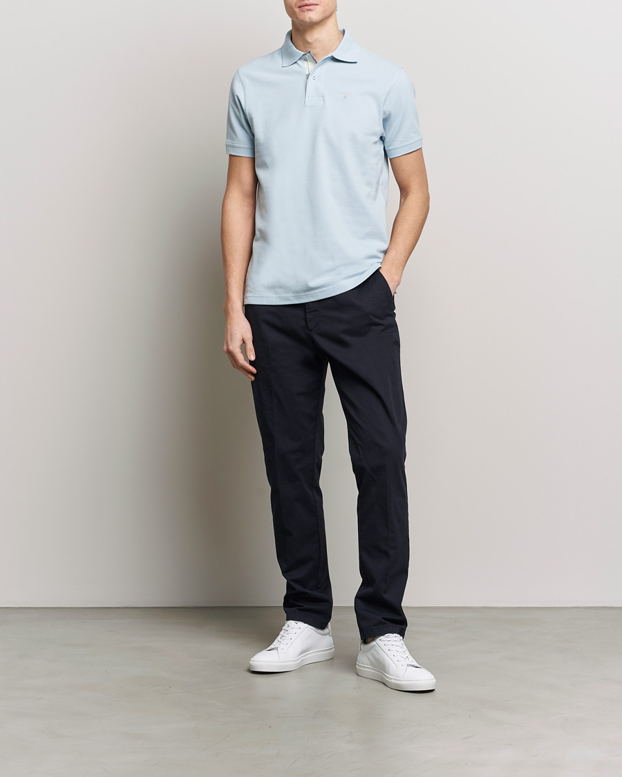 Herr | Pikéer | Barbour Lifestyle | Tartan Pique Polo Niagra Mist