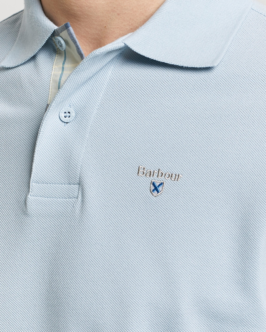 Herr | Pikéer | Barbour Lifestyle | Tartan Pique Polo Niagra Mist