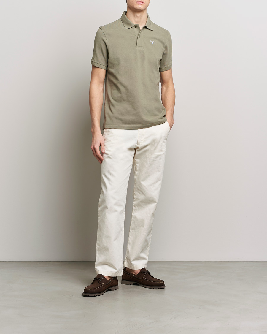 Herr | Pikéer | Barbour Lifestyle | Sports Polo Dusty Green
