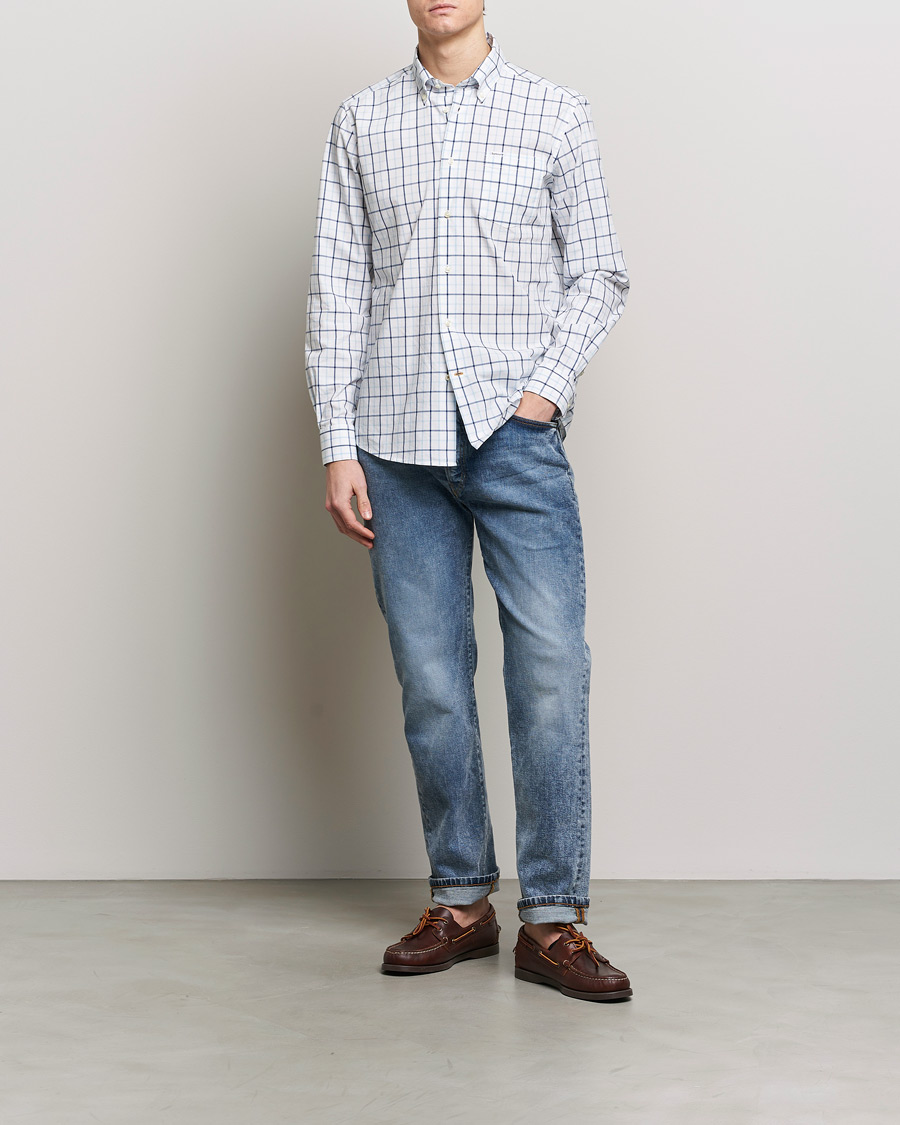 Herr | Skjortor | Barbour Lifestyle | Tailored Fit Bradwell Checked Shirt Blue