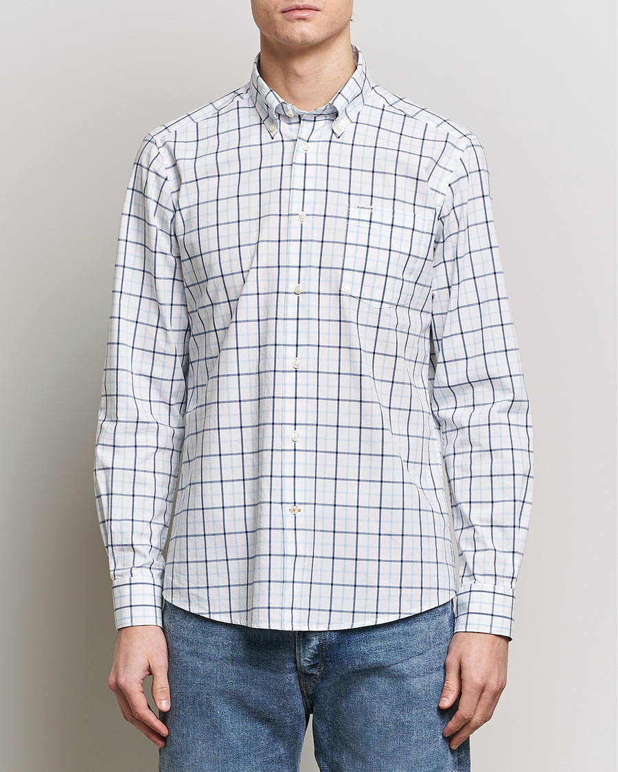 Herr | Best of British | Barbour Lifestyle | Tailored Fit Bradwell Checked Shirt Blue