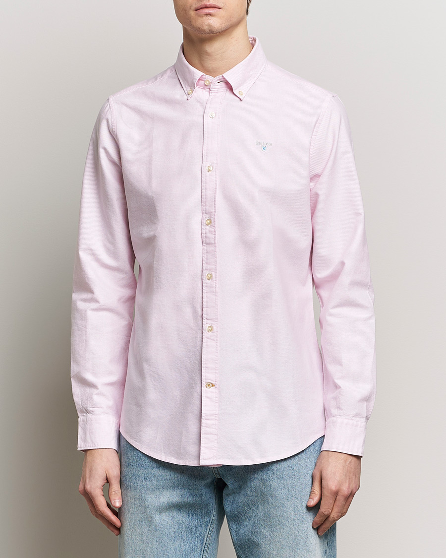 Herr | Best of British | Barbour Lifestyle | Tailored Fit Striped Oxtown Shirt Pink