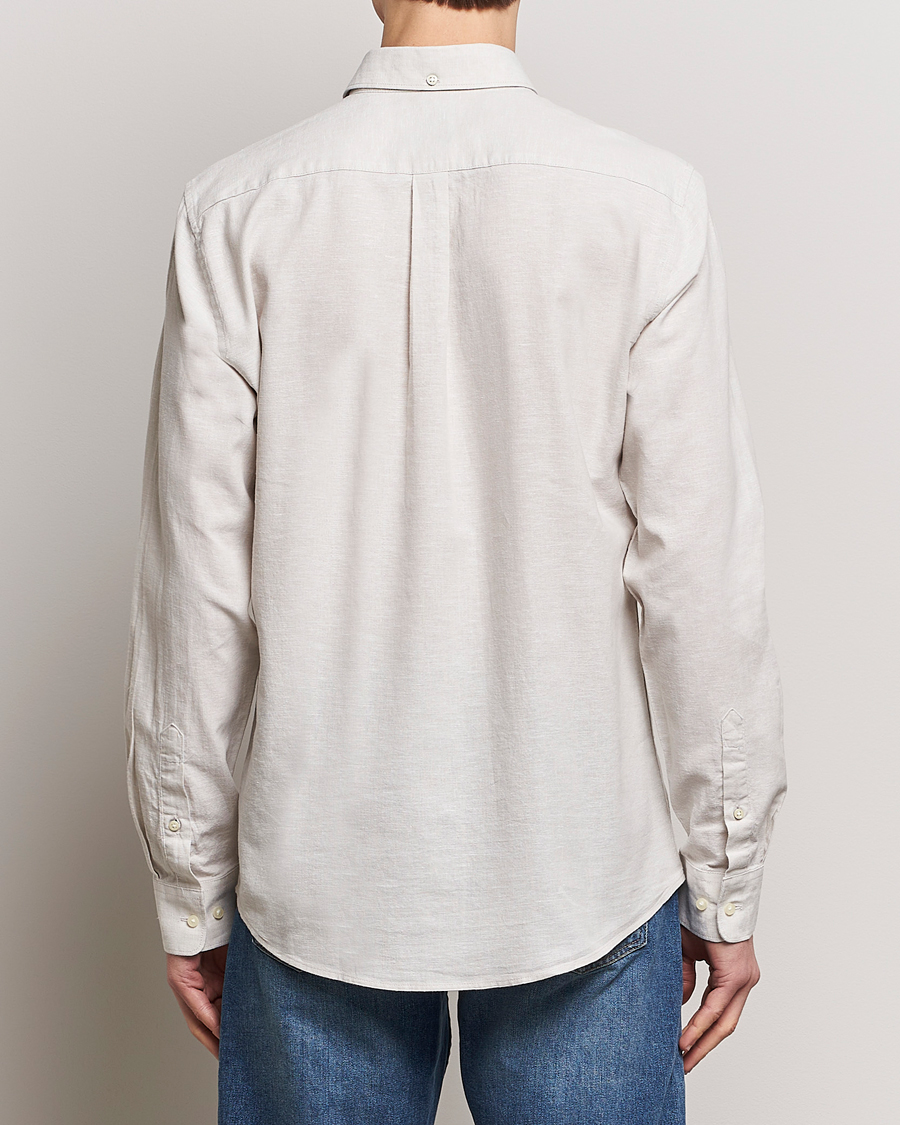 Herr | Skjortor | Barbour Lifestyle | Nelson Linen/Cotton Button Down Shirt Mist