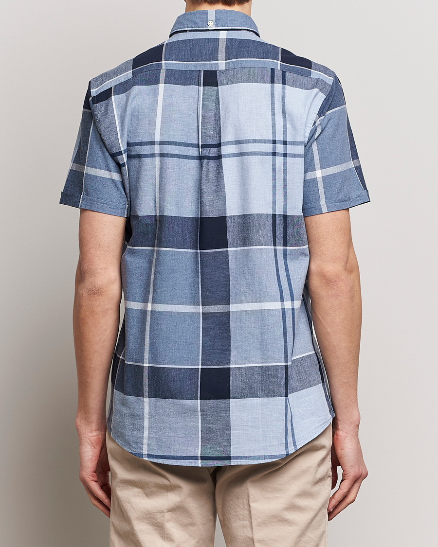 Herr | Skjortor | Barbour Lifestyle | Doughill Short Sleeve Tailored Fit Shirt Berwick Blue