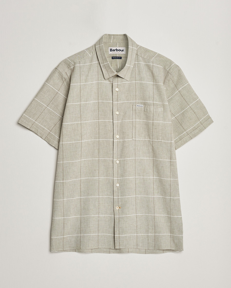 Herr | Skjortor | Barbour Lifestyle | Swaledale Short Sleeve Summer Shirt Olive