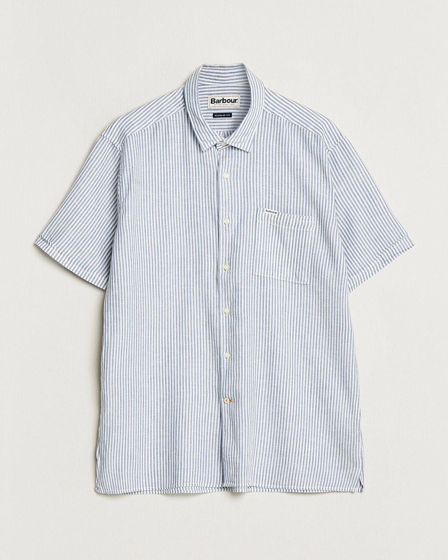 Herr | Skjortor | Barbour Lifestyle | Deerpark Short Sleeve Regular Fit Summer Shirt Navy