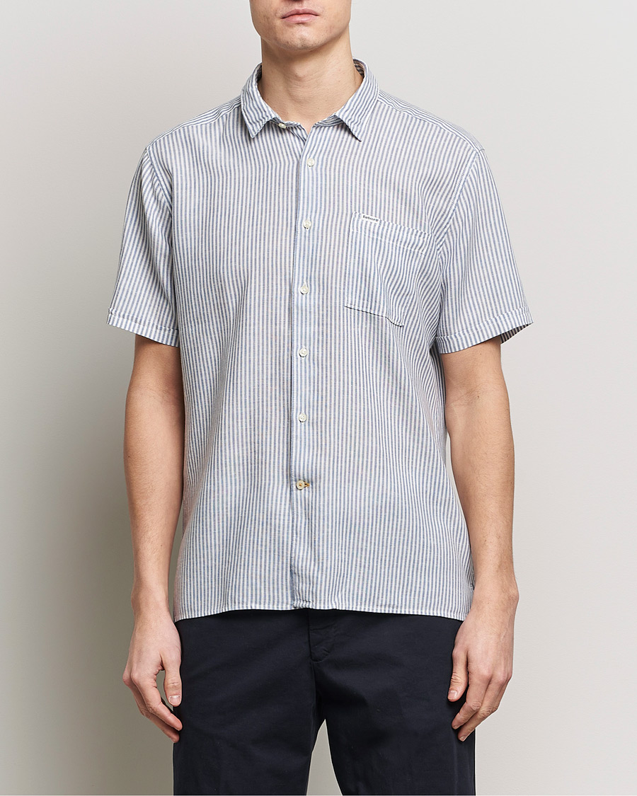 Herr | Casual | Barbour Lifestyle | Deerpark Short Sleeve Regular Fit Summer Shirt Navy