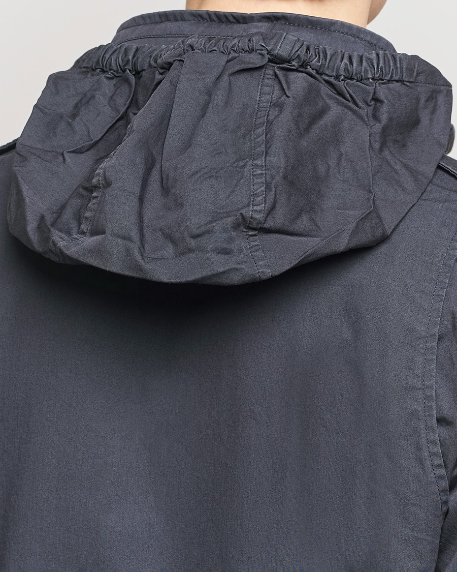 Herr | Jackor | Herno | Washed Cotton Field Jacket Navy
