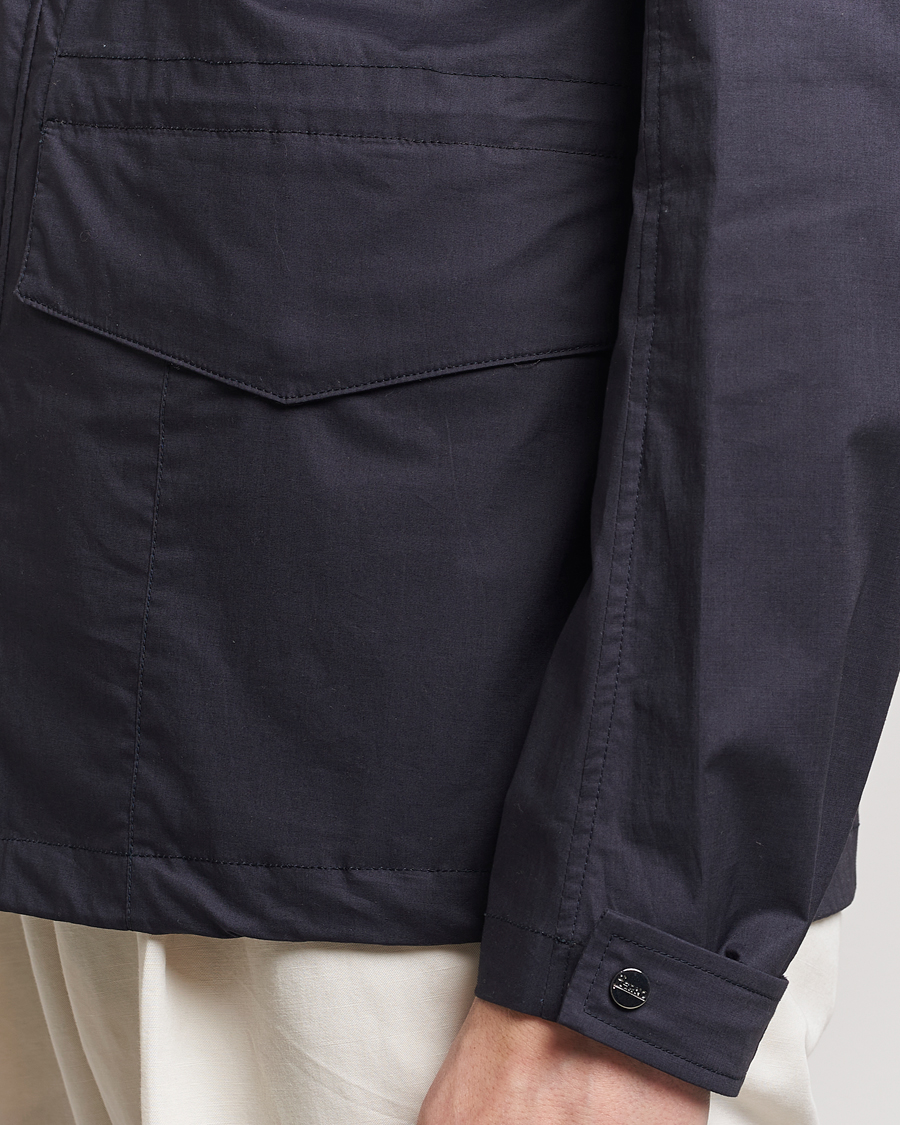 Herr | Jackor | Herno | Lightwieght Cotton Field Jacket Navy