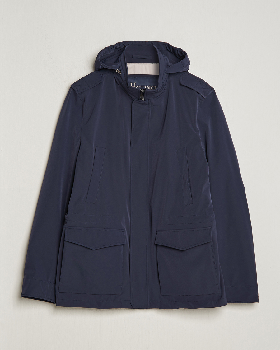 Herr | Jackor | Herno | Field Jacket Navy