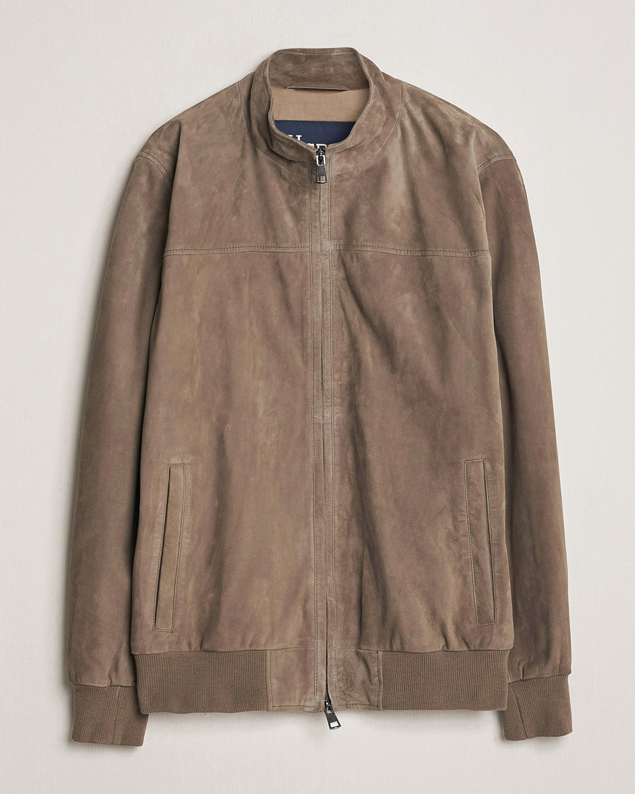 Herr | Jackor | Herno | Suede Jacket Brown
