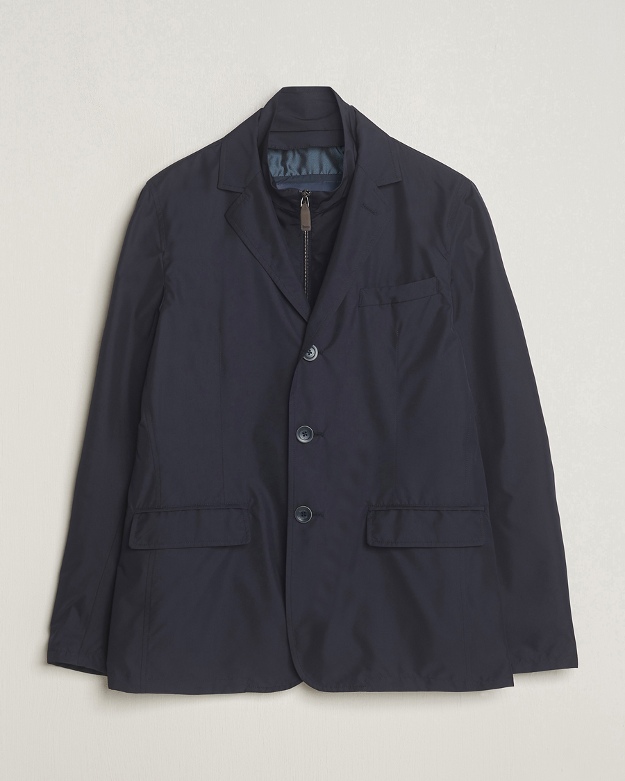 Herr | Jackor | Herno | Lightweight Zip Blazer Navy
