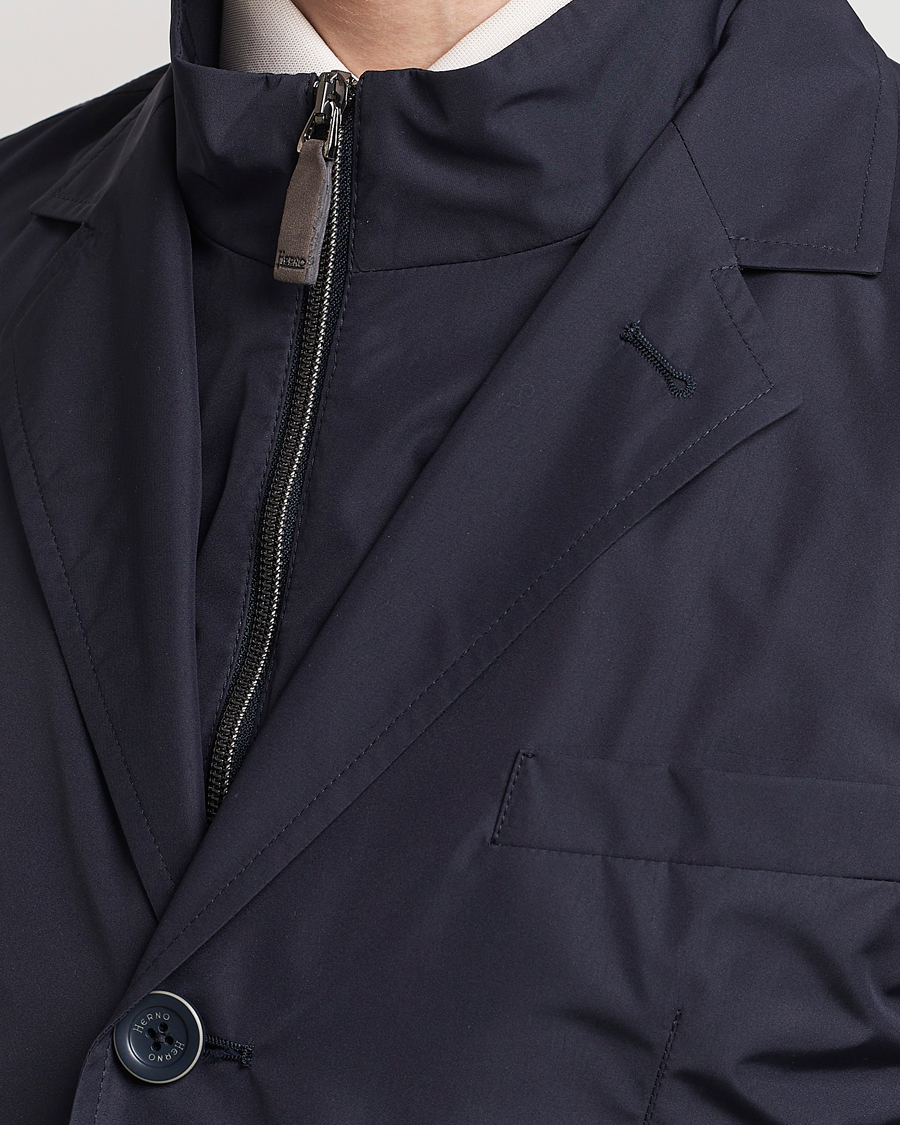 Herr | Jackor | Herno | Lightweight Zip Blazer Navy