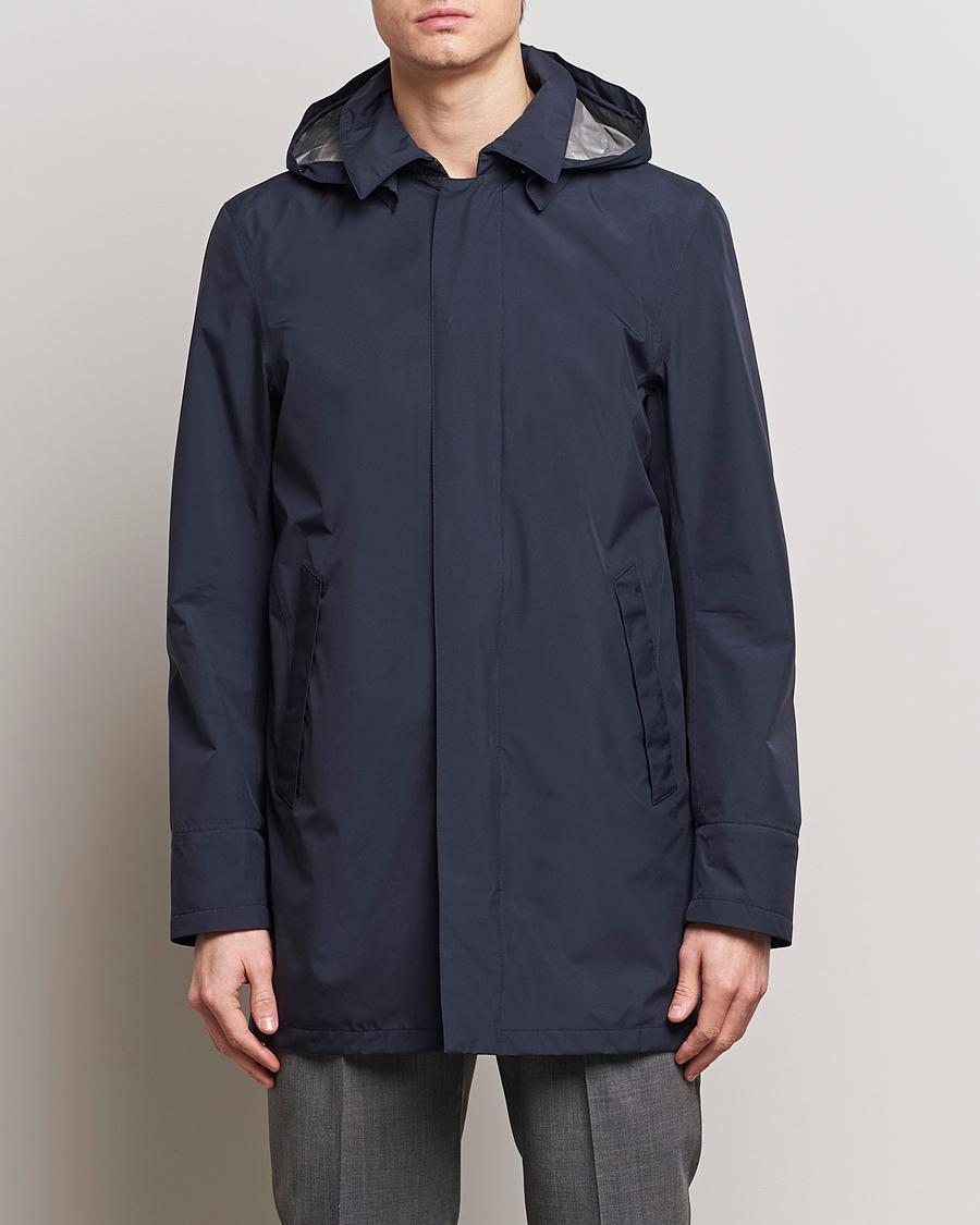 Herr | Rockar | Herno | Laminar Waterproof Coat Navy