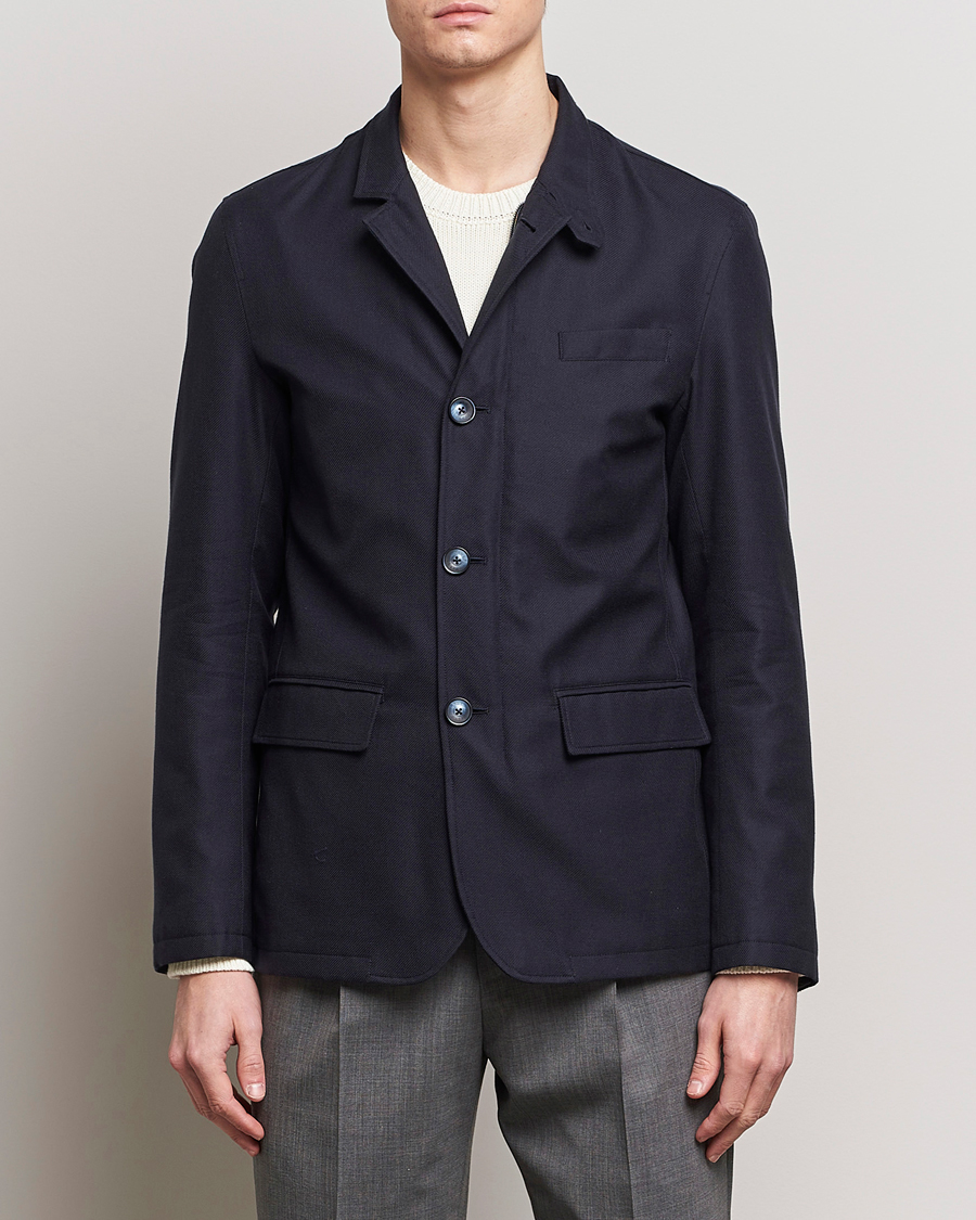 Herr | Italian Department | Herno | Cotton/Cashmere City Jacket Navy