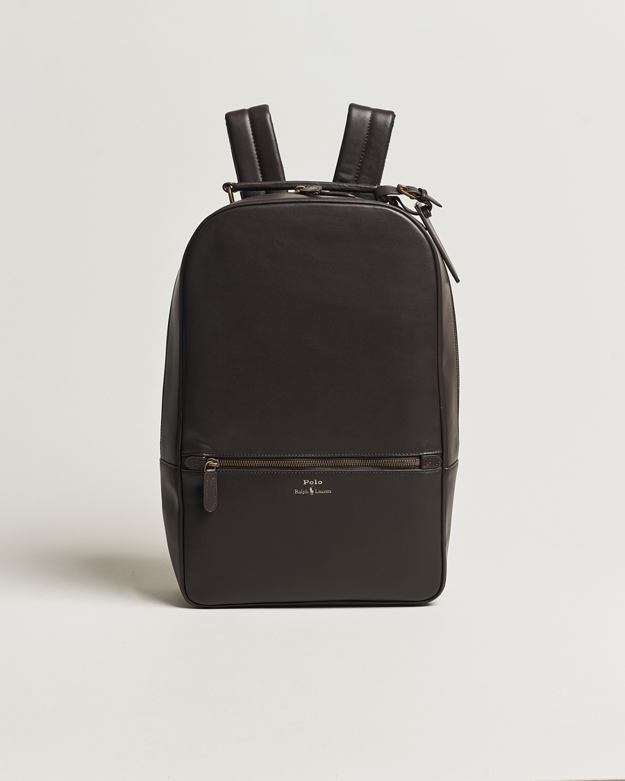 Herr | Polo Ralph Lauren Leather Backpack Dark Brown | Polo Ralph Lauren | Leather Backpack Dark Brown