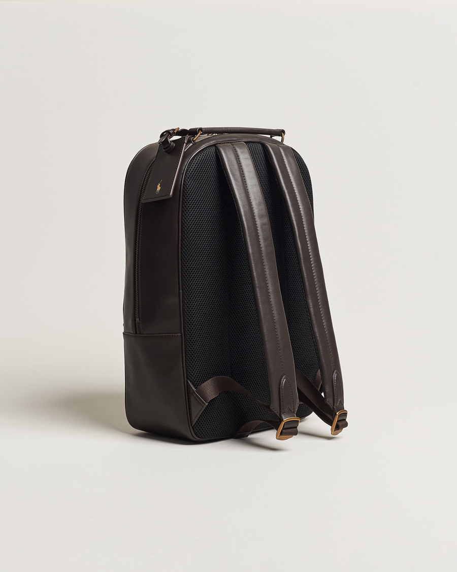 Herr | Polo Ralph Lauren Leather Backpack Dark Brown | Polo Ralph Lauren | Leather Backpack Dark Brown