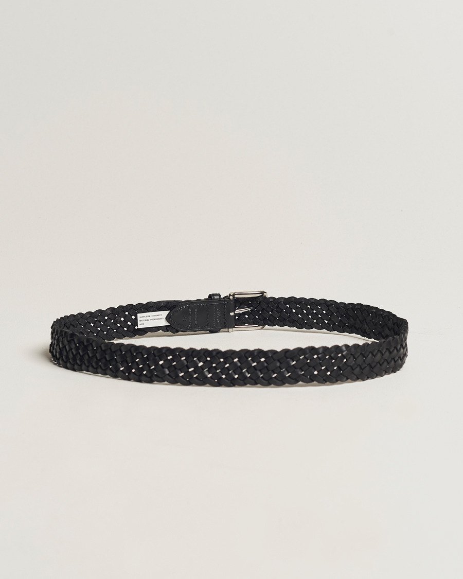 Herr | Preppy Authentic | Polo Ralph Lauren | Braided Leather Belt Black