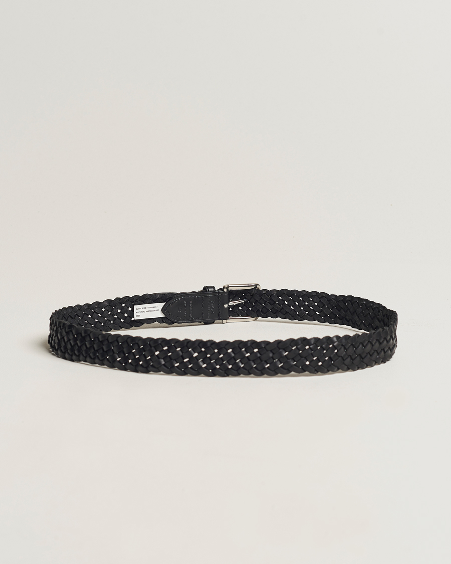 Herr | Polo Ralph Lauren Braided Leather Belt Black | Polo Ralph Lauren | Braided Leather Belt Black