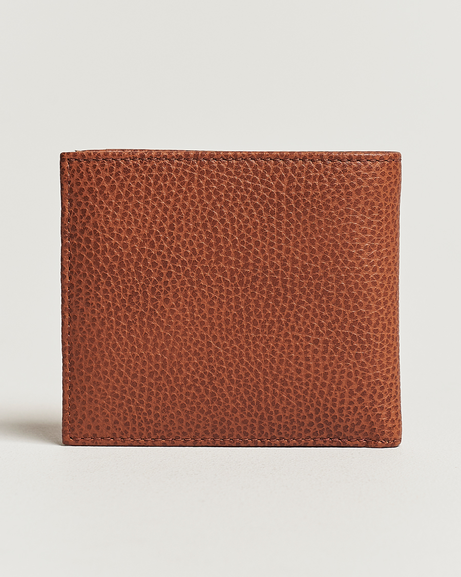 Herr | Plånböcker | Polo Ralph Lauren | Pebbled Leather Billfold Wallet Saddle Brown