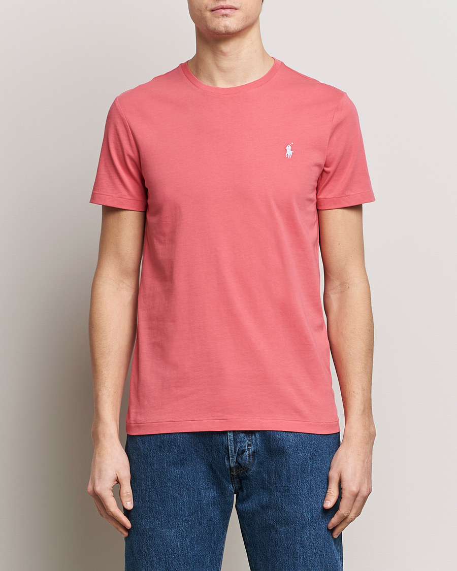 Herre |  | Polo Ralph Lauren | Crew Neck T-Shirt Pale Red