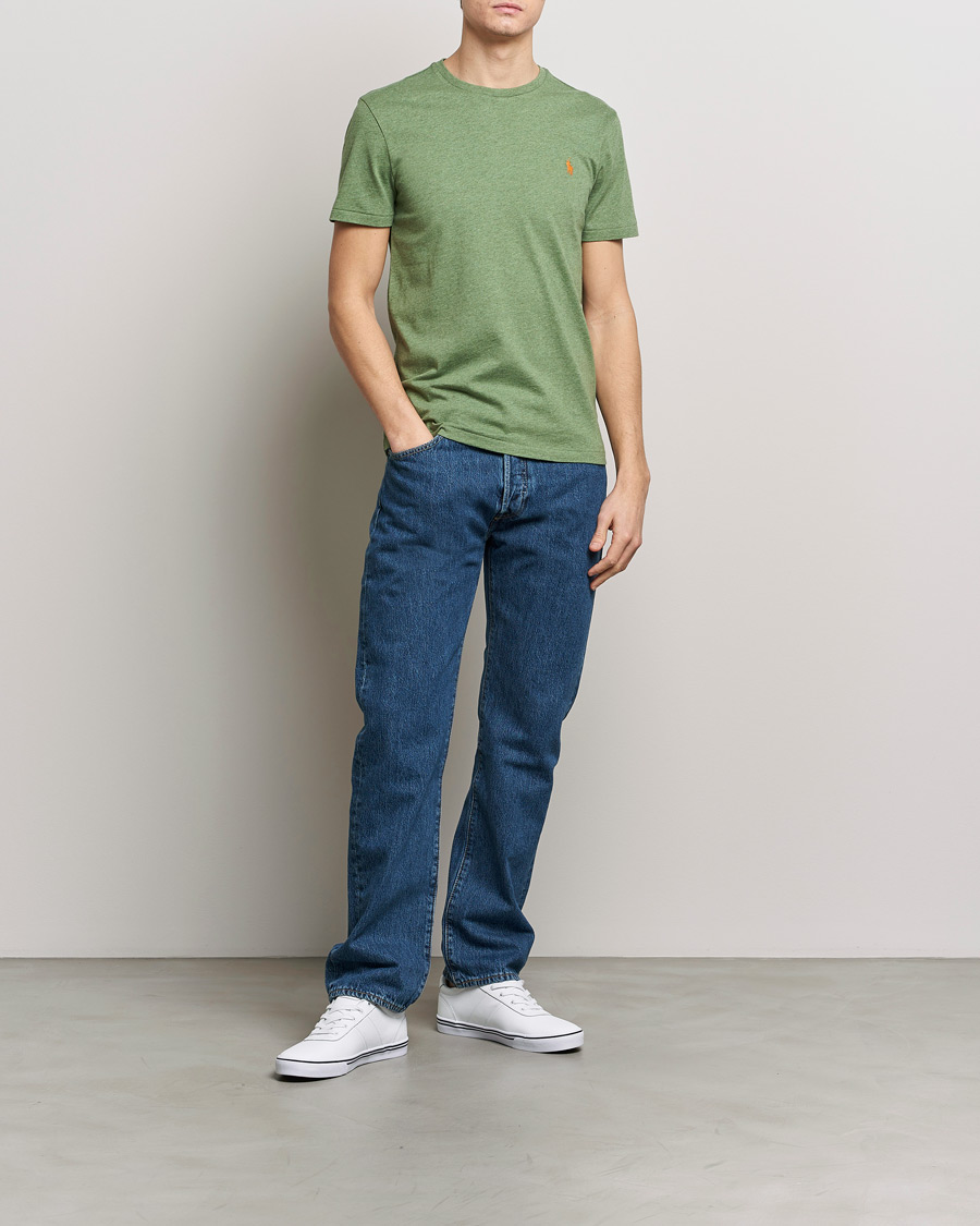 Herr | T-Shirts | Polo Ralph Lauren | Crew Neck T-Shirt Cargo Green Heather