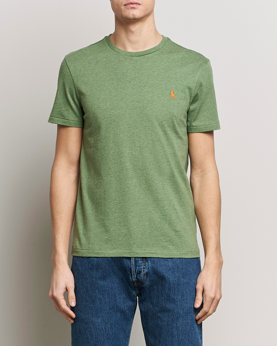 Herr | Kortärmade t-shirts | Polo Ralph Lauren | Crew Neck T-Shirt Cargo Green Heather