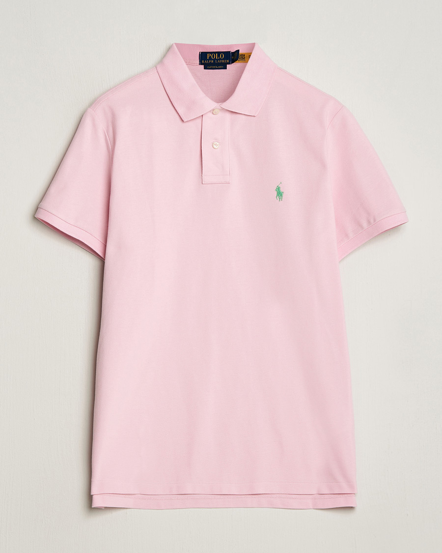Herr | Pikéer | Polo Ralph Lauren | Custom Slim Fit Polo Garden Pink