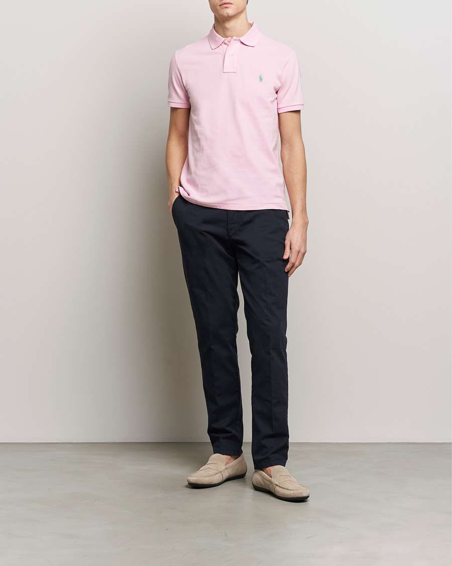 Herr | Pikéer | Polo Ralph Lauren | Custom Slim Fit Polo Garden Pink
